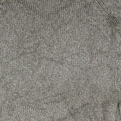 Brand and care label for Ax women’s green knit jumper, size UK 8