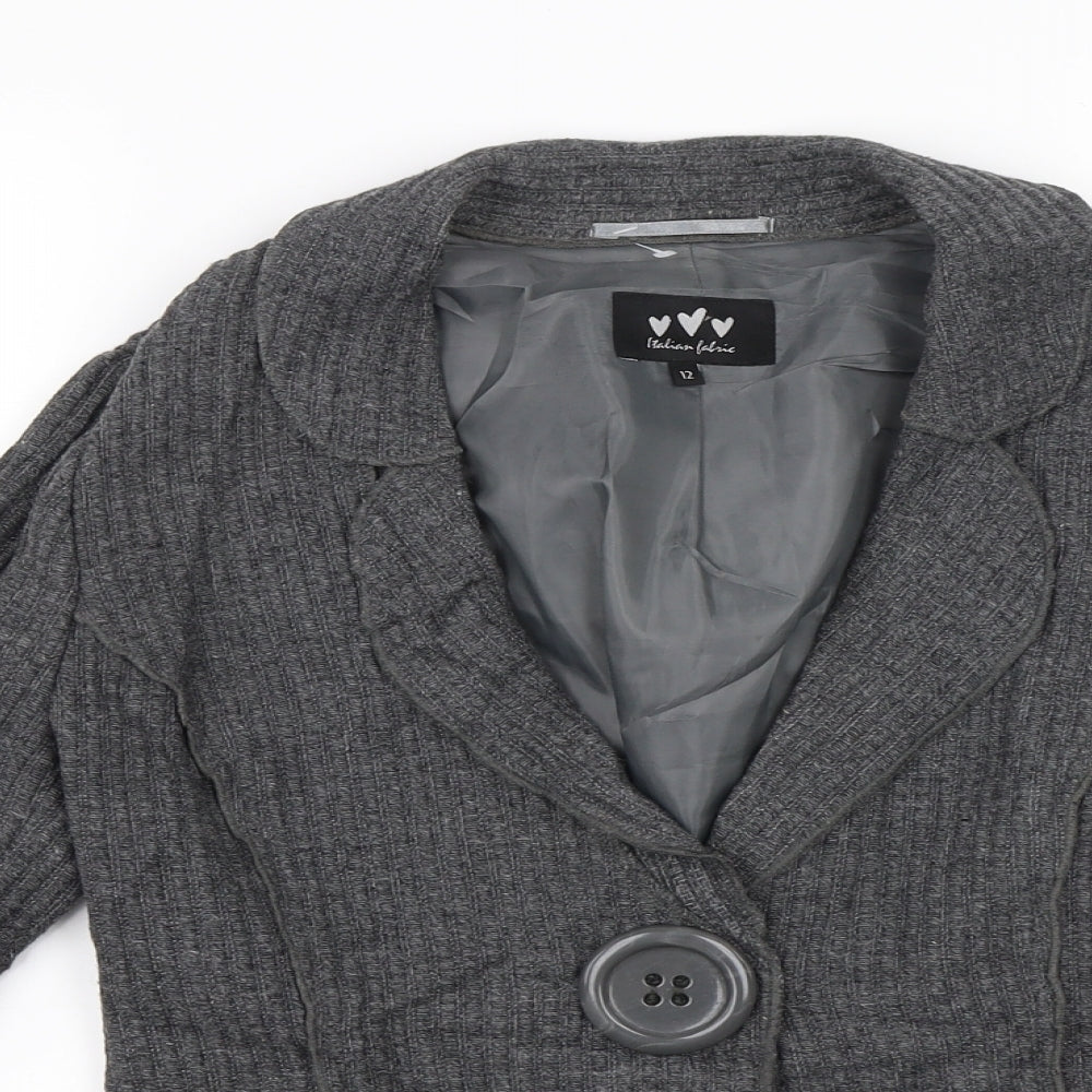 Womens UK Size 12 Marks and Spencer Grey Jacket