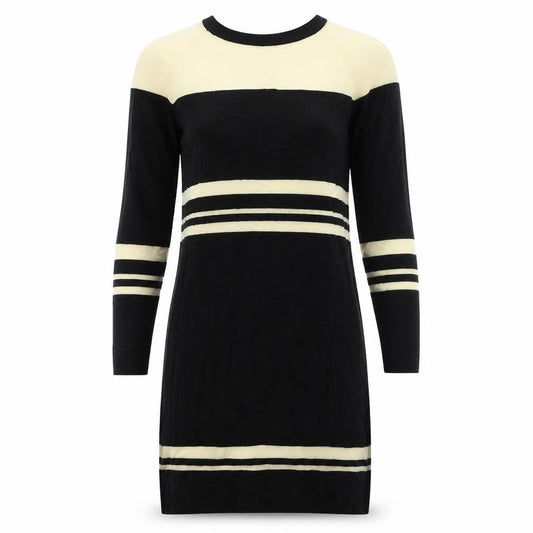 ASOS Womens Black Striped  Pencil Dress  Size 10