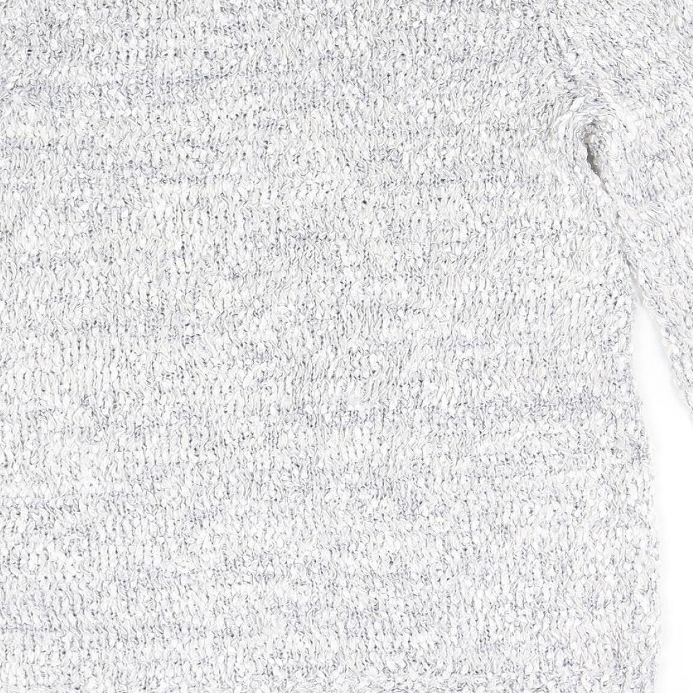 Womens UK Size S Preworn Silver Pullover Jumper