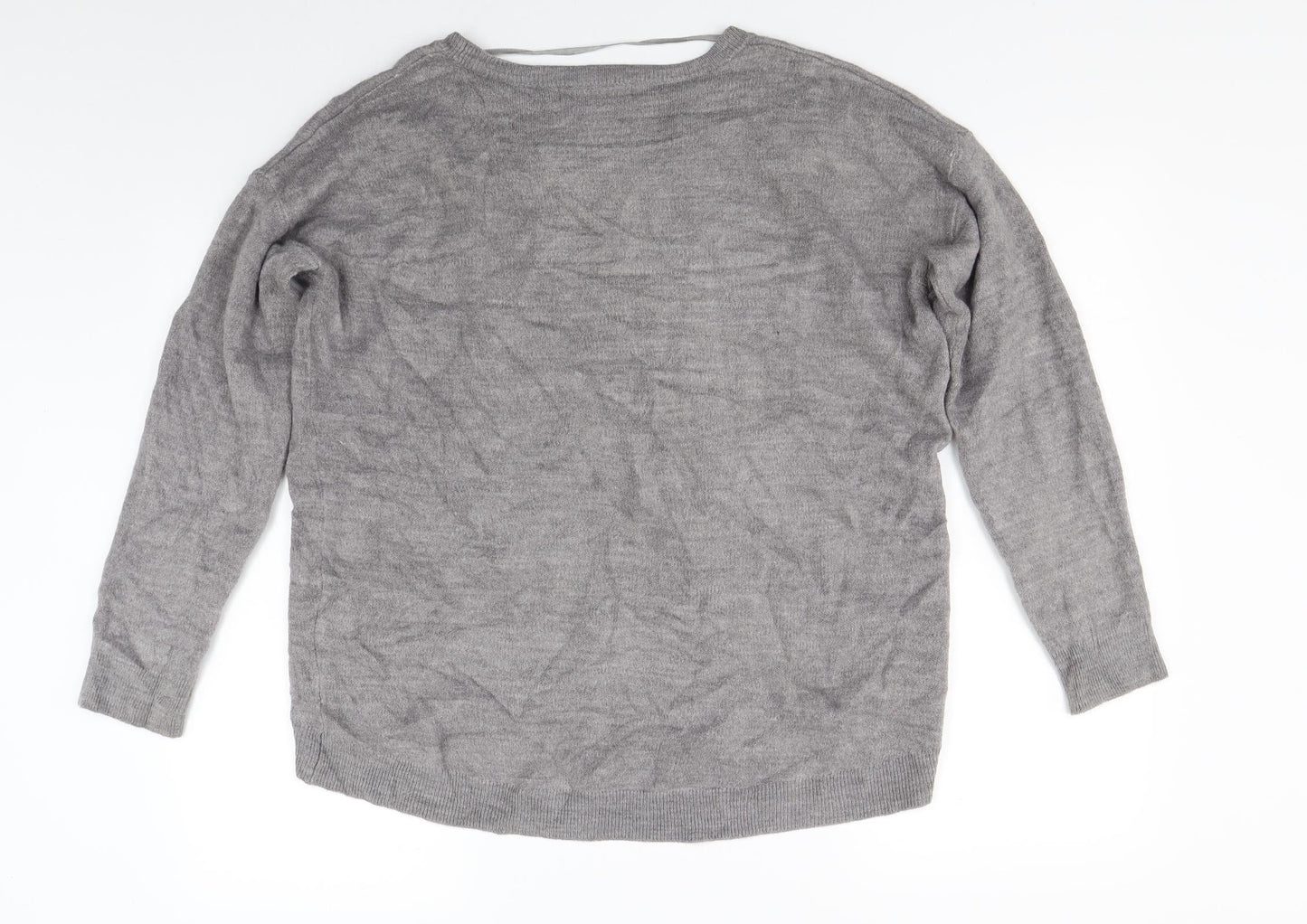Womens UK Size 12 Atmosphere Grey Pullover Jumper