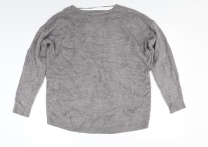 Womens UK Size 12 Atmosphere Grey Pullover Jumper