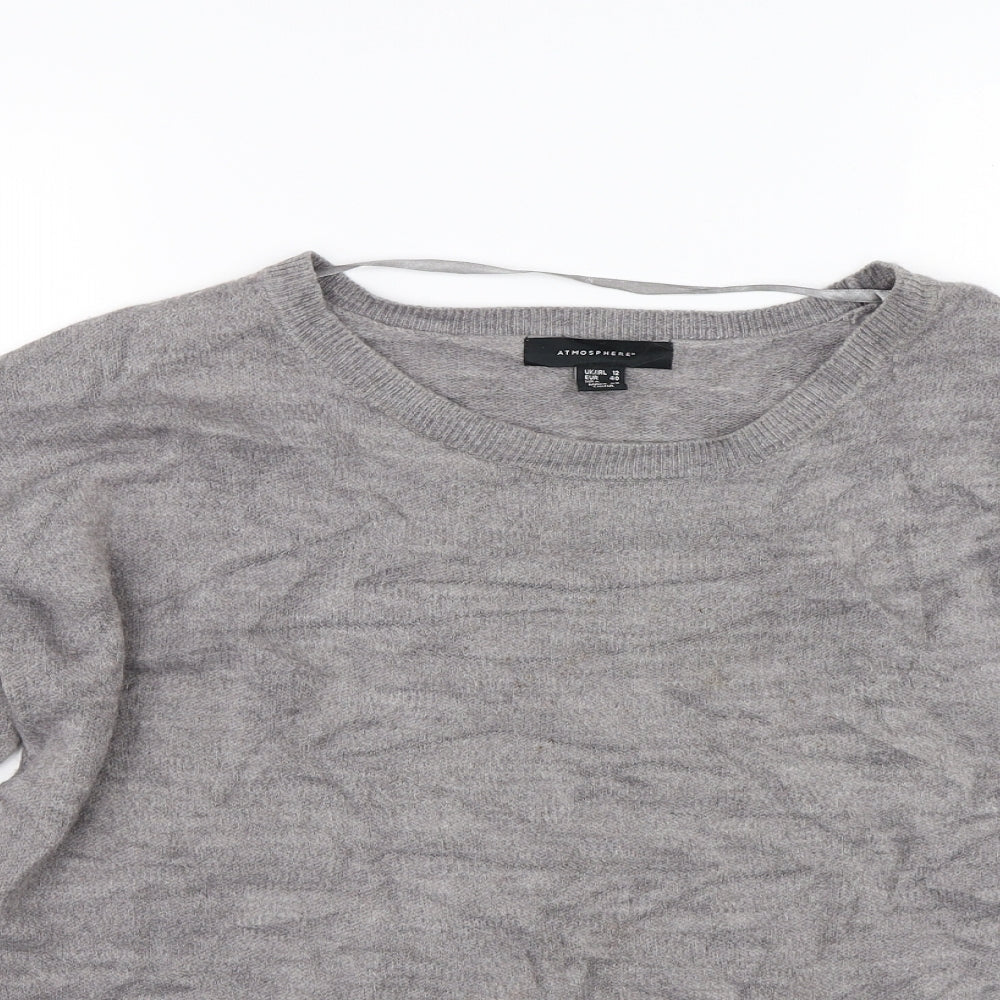 Womens UK Size 12 Atmosphere Grey Pullover Jumper