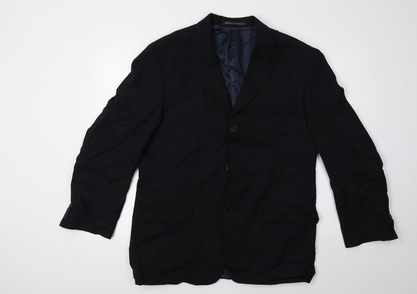 Mens UK Size 40 Marks and Spencer Blue Jacket
