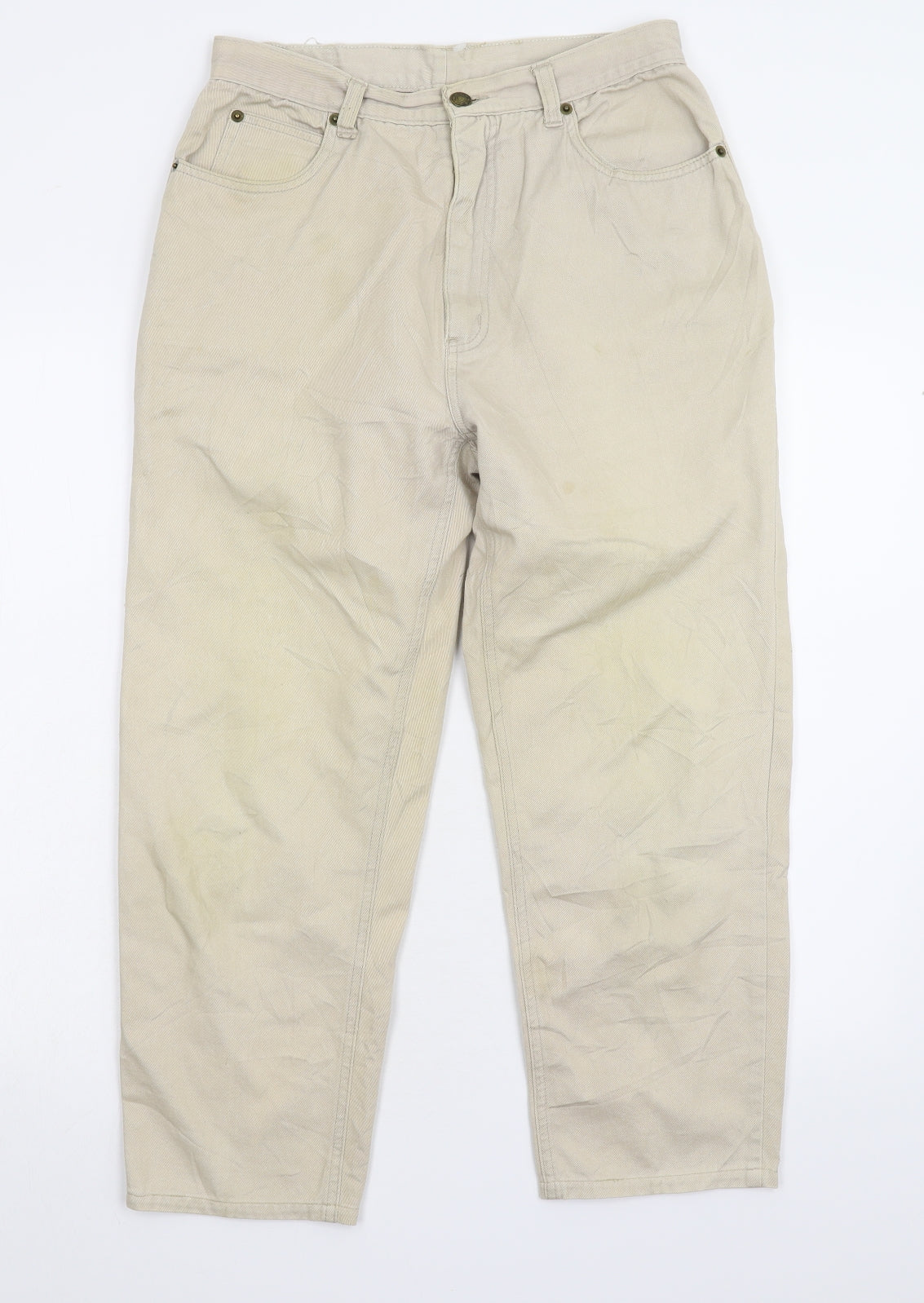 Little River Womens Beige  Denim Straight Jeans Size 10 L23 in