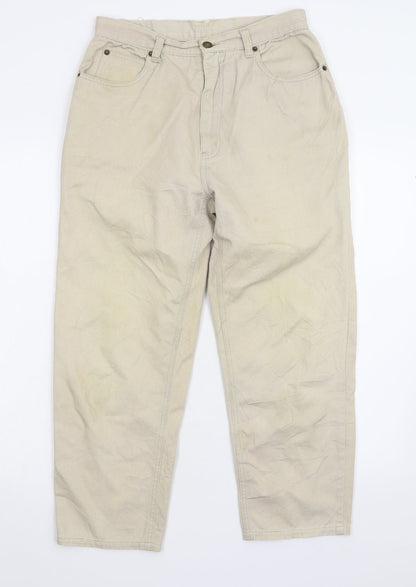 Little River Womens Beige  Denim Straight Jeans Size 10 L23 in