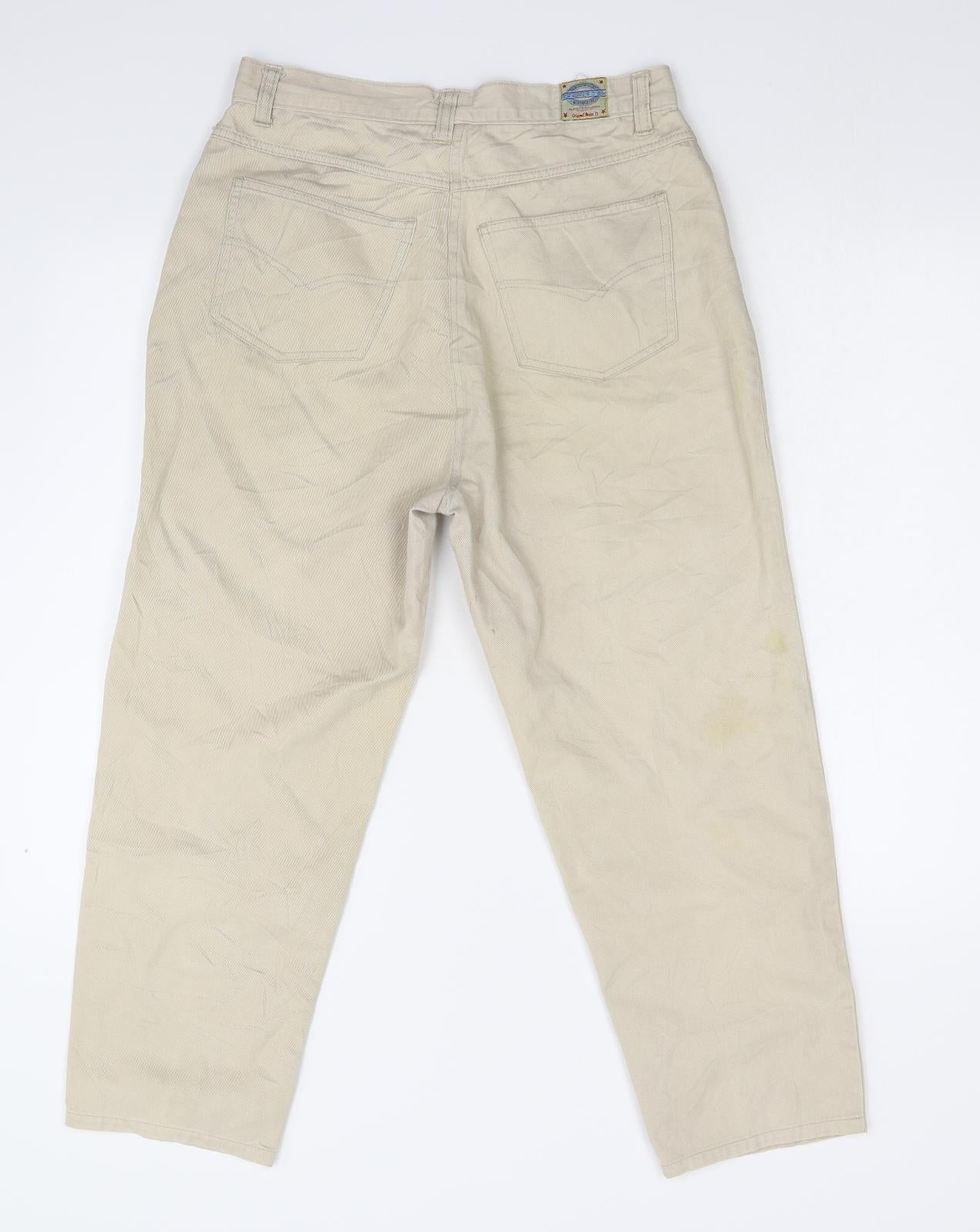 Little River Womens Beige  Denim Straight Jeans Size 10 L23 in