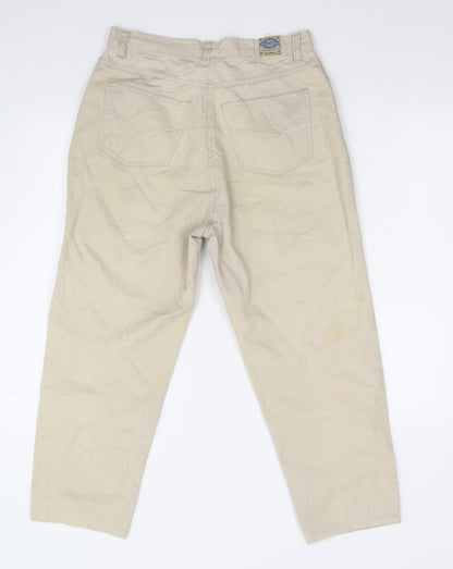 Little River Womens Beige  Denim Straight Jeans Size 10 L23 in