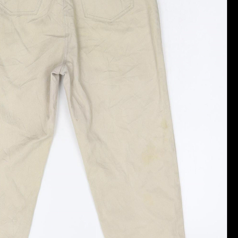 Little River Womens Beige  Denim Straight Jeans Size 10 L23 in
