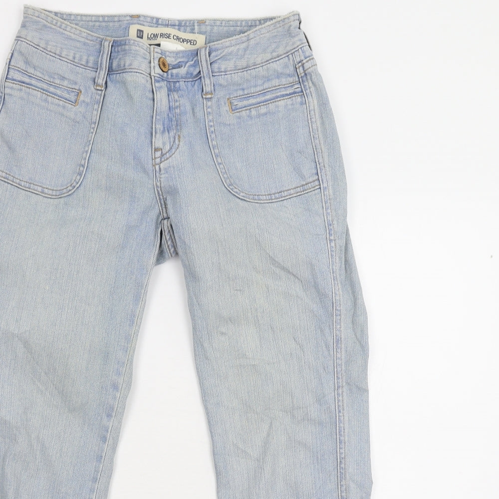 Gap Womens Blue  Denim Cropped Jeans Size 6 L23 in