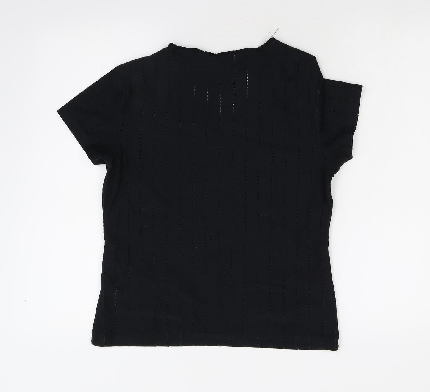 Womens UK Size 16 BHS Black Basic T-Shirt