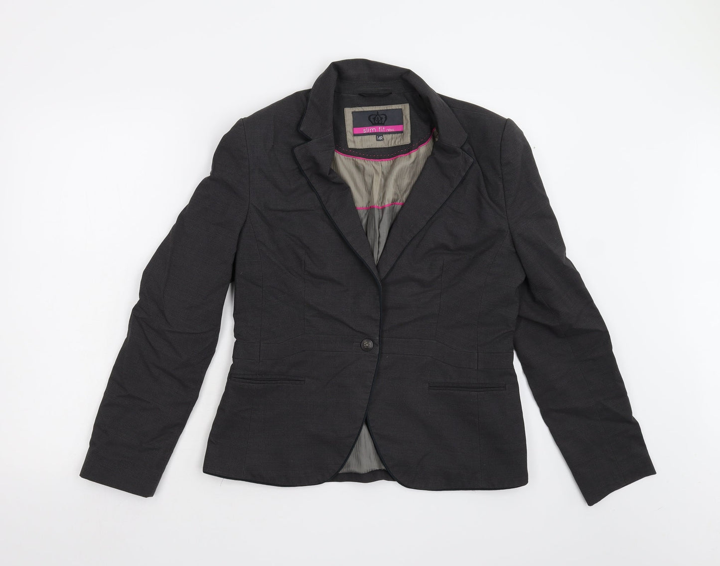 NEXT Womens Grey   Jacket Blazer Size 14