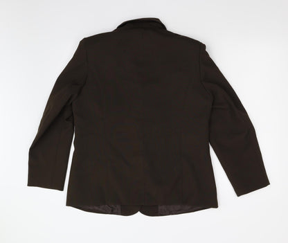 Womens UK Size 16 Classic Regular Brown Blazer