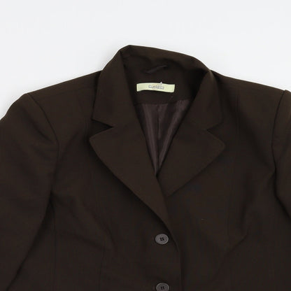 Womens UK Size 16 Classic Regular Brown Blazer