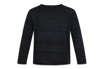 River Island Boys Black Striped  Pullover Jumper Size 11-12 Years