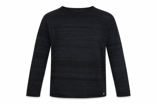 River Island Boys Black Striped  Pullover Jumper Size 11-12 Years