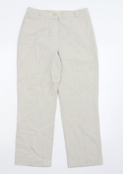 Womens UK Size 10 M&S Regular Fit  Beige Trousers