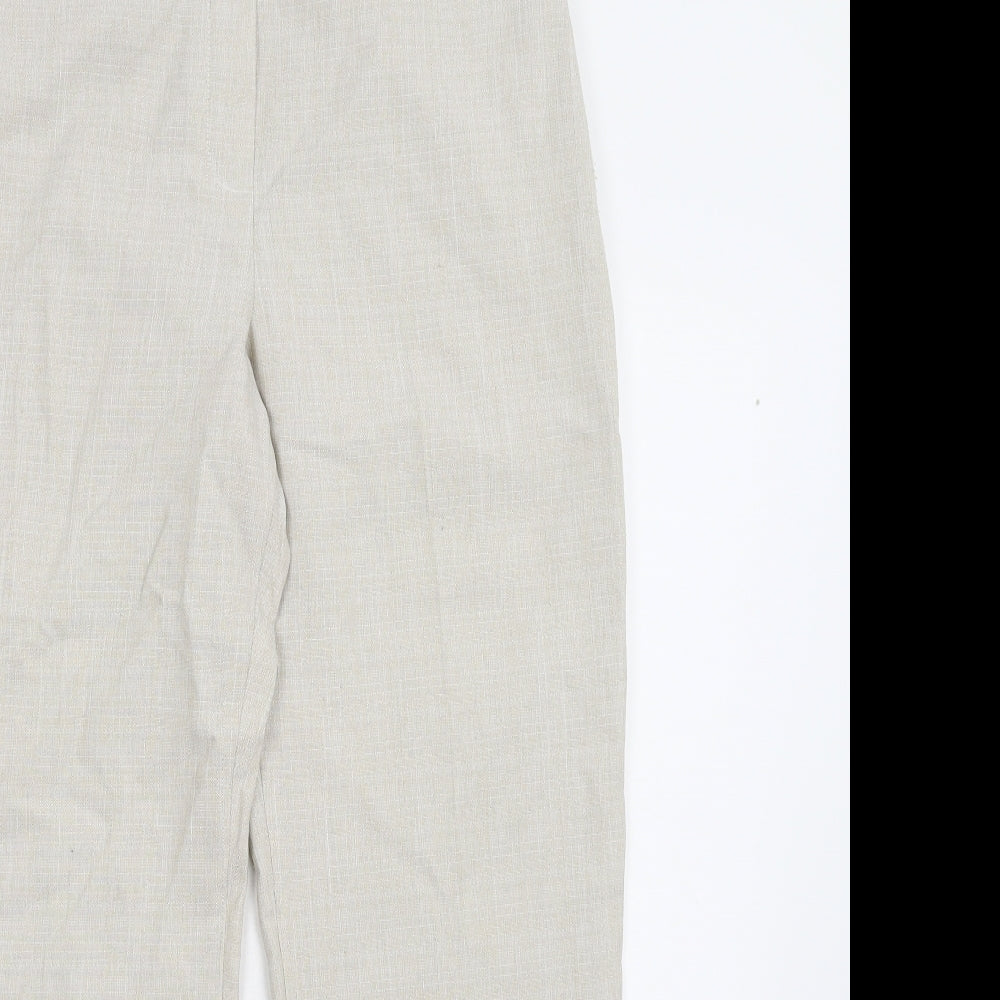Womens UK Size 10 M&S Regular Fit  Beige Trousers