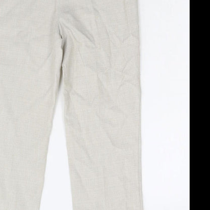 Womens UK Size 10 M&S Regular Fit  Beige Trousers