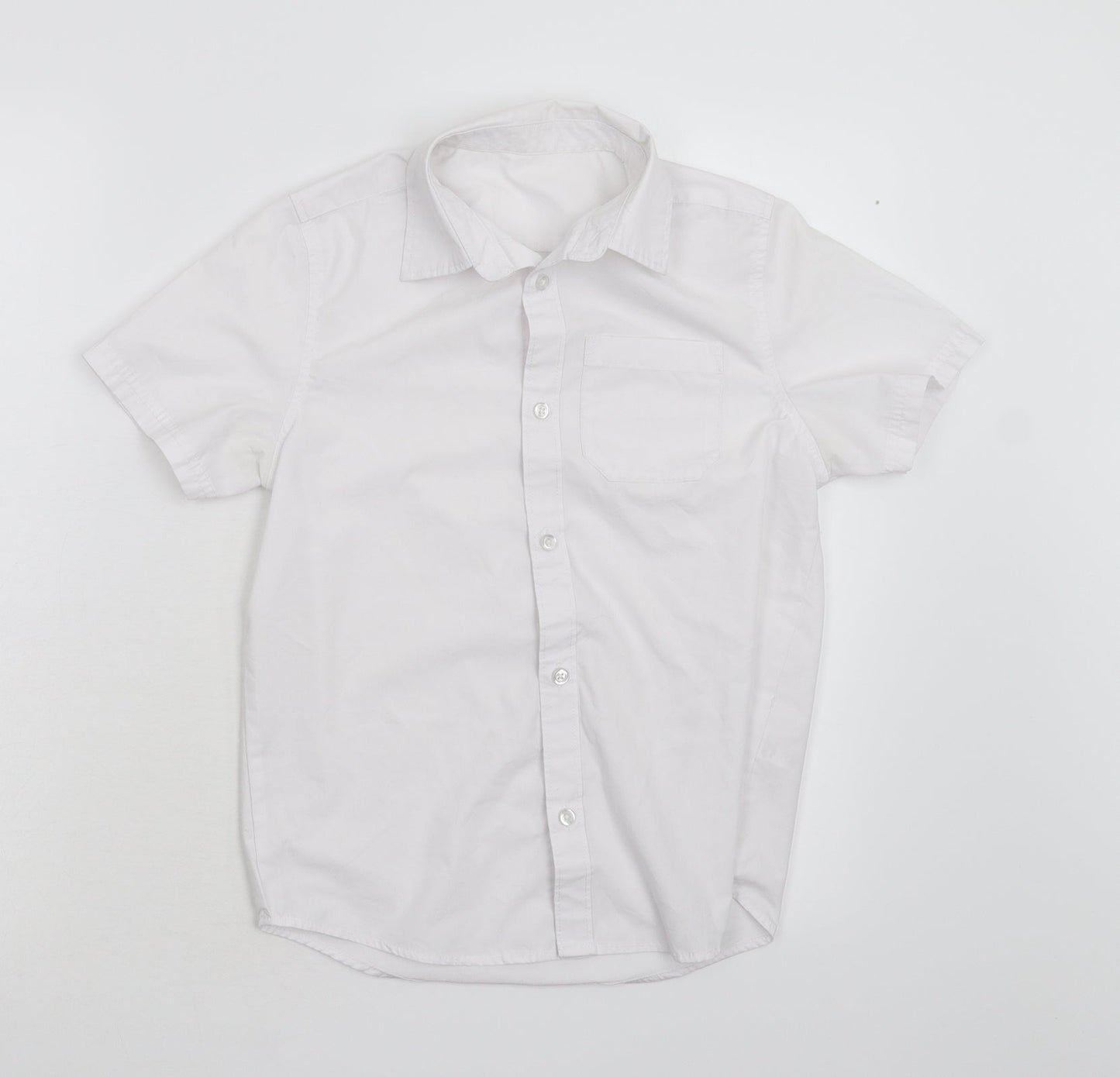 Pep & Co Boys White   Basic Button-Up Size 9-10 Years