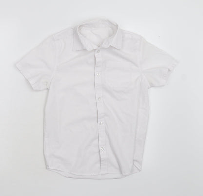 Pep & Co Boys White   Basic Button-Up Size 9-10 Years