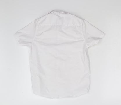 Pep & Co Boys White   Basic Button-Up Size 9-10 Years