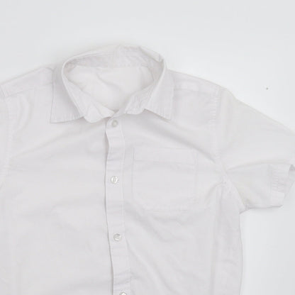 Pep & Co Boys White   Basic Button-Up Size 9-10 Years