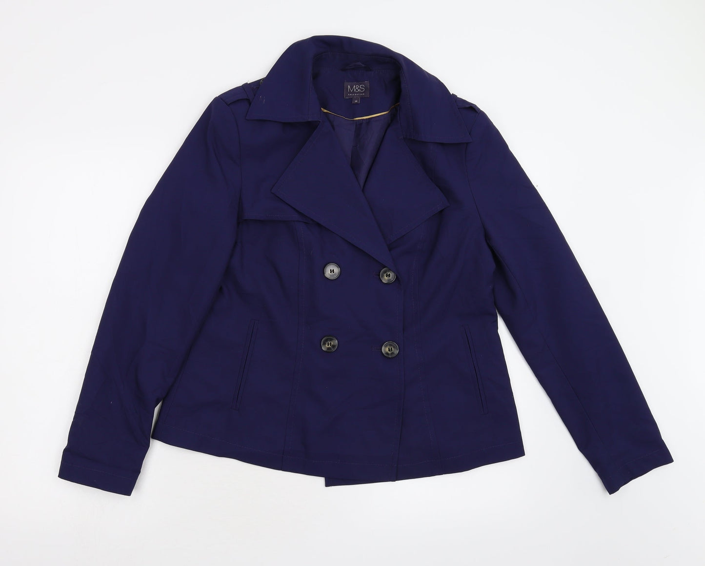 Womens UK Size 10 M&S Blue Jacket
