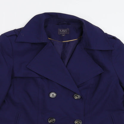 Womens UK Size 10 M&S Blue Jacket