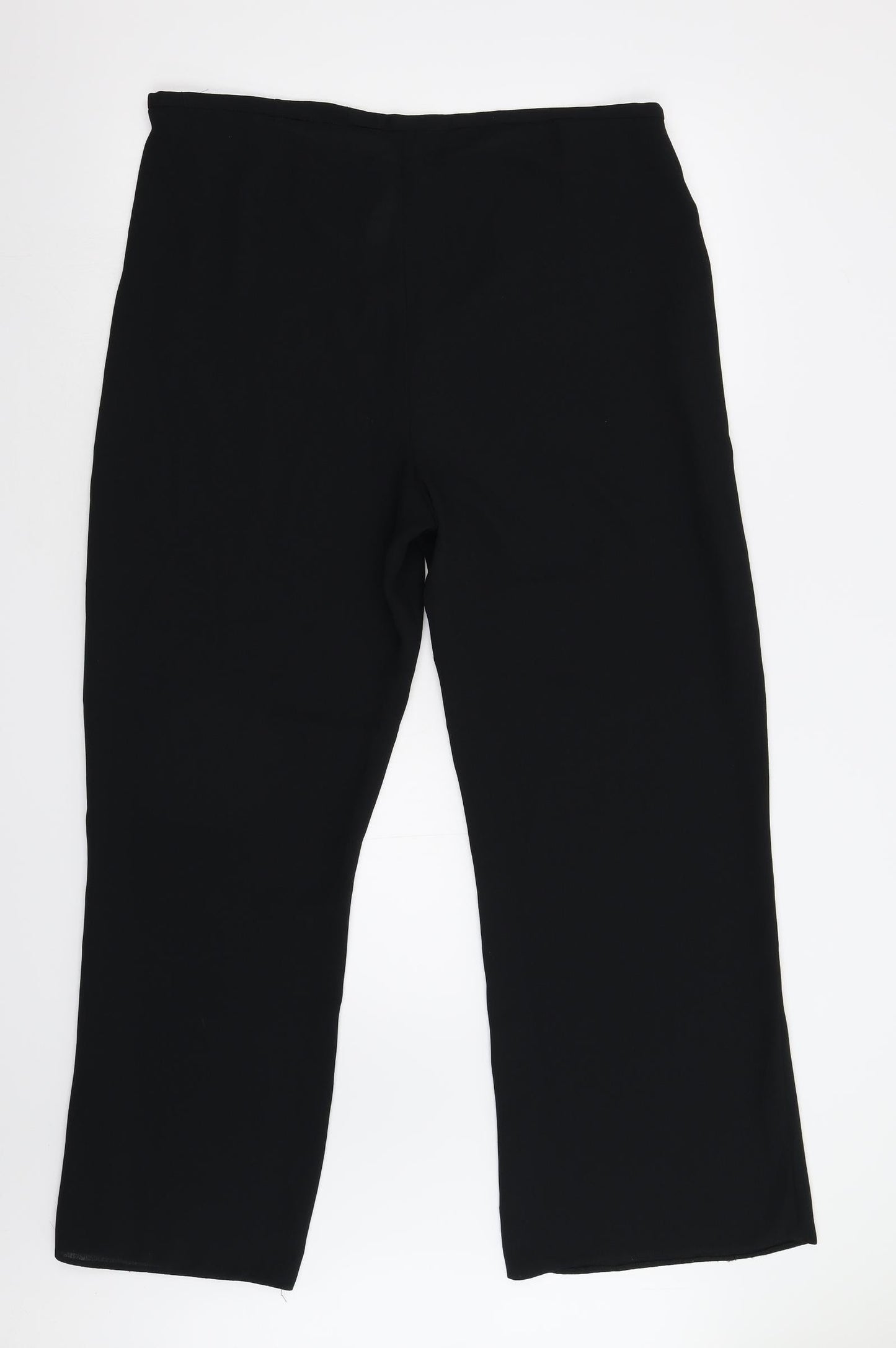 Womens UK Size 18 Essentials Regular Fit  Black Trousers