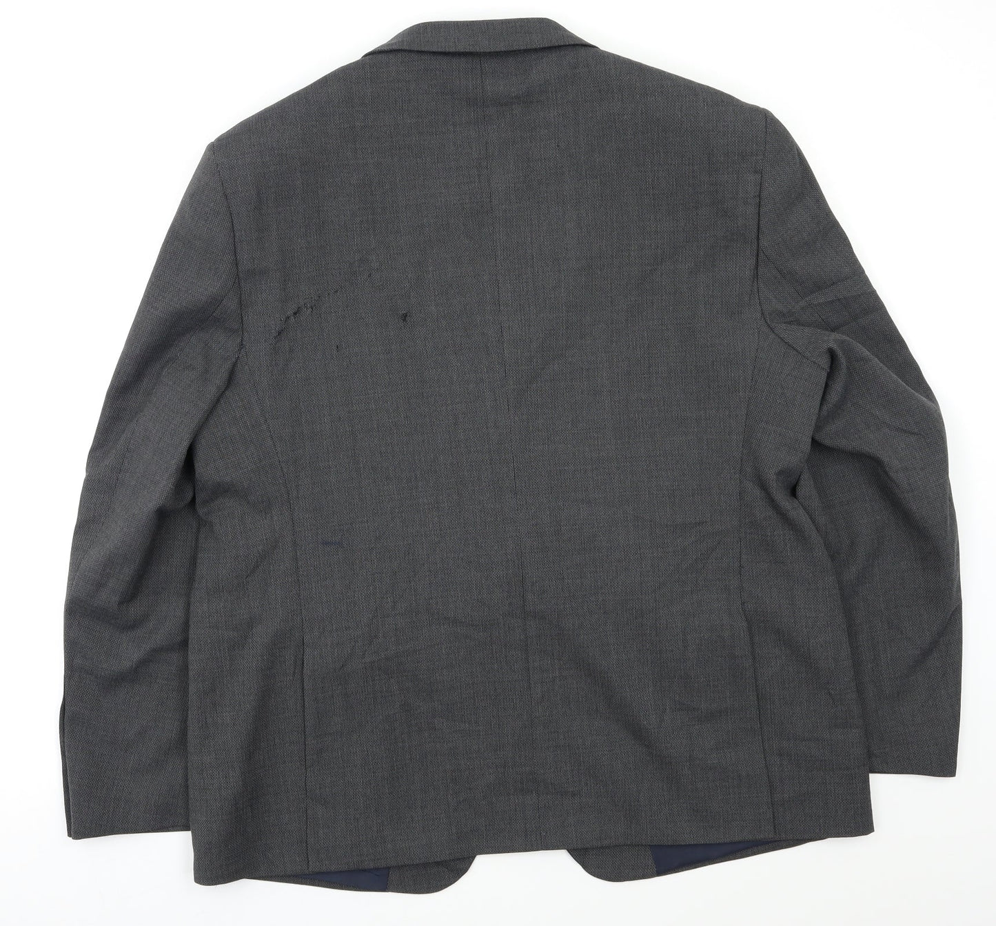 Mens UK Size 44 M&S Regular Grey Suit 3 Piece