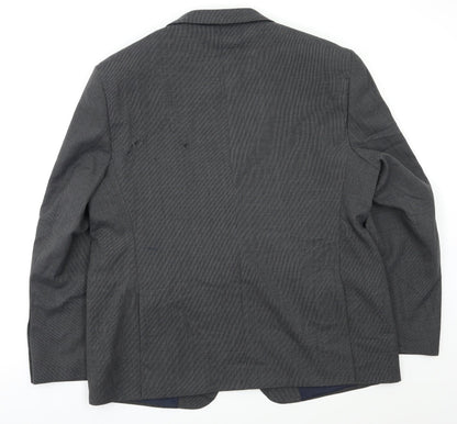 Mens UK Size 44 M&S Regular Grey Suit 3 Piece