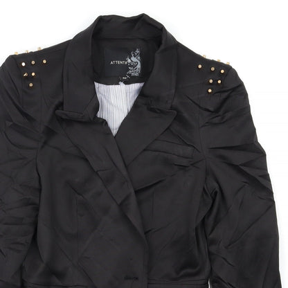 Attentif Womens Black   Jacket Blazer Size 10