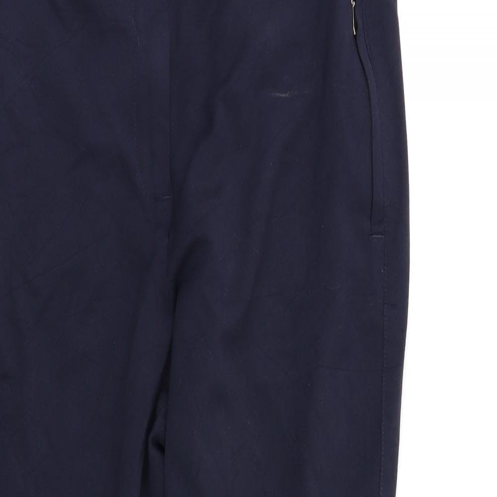 Ann Davey Womens Blue   Dress Pants Trousers Size M L26 in
