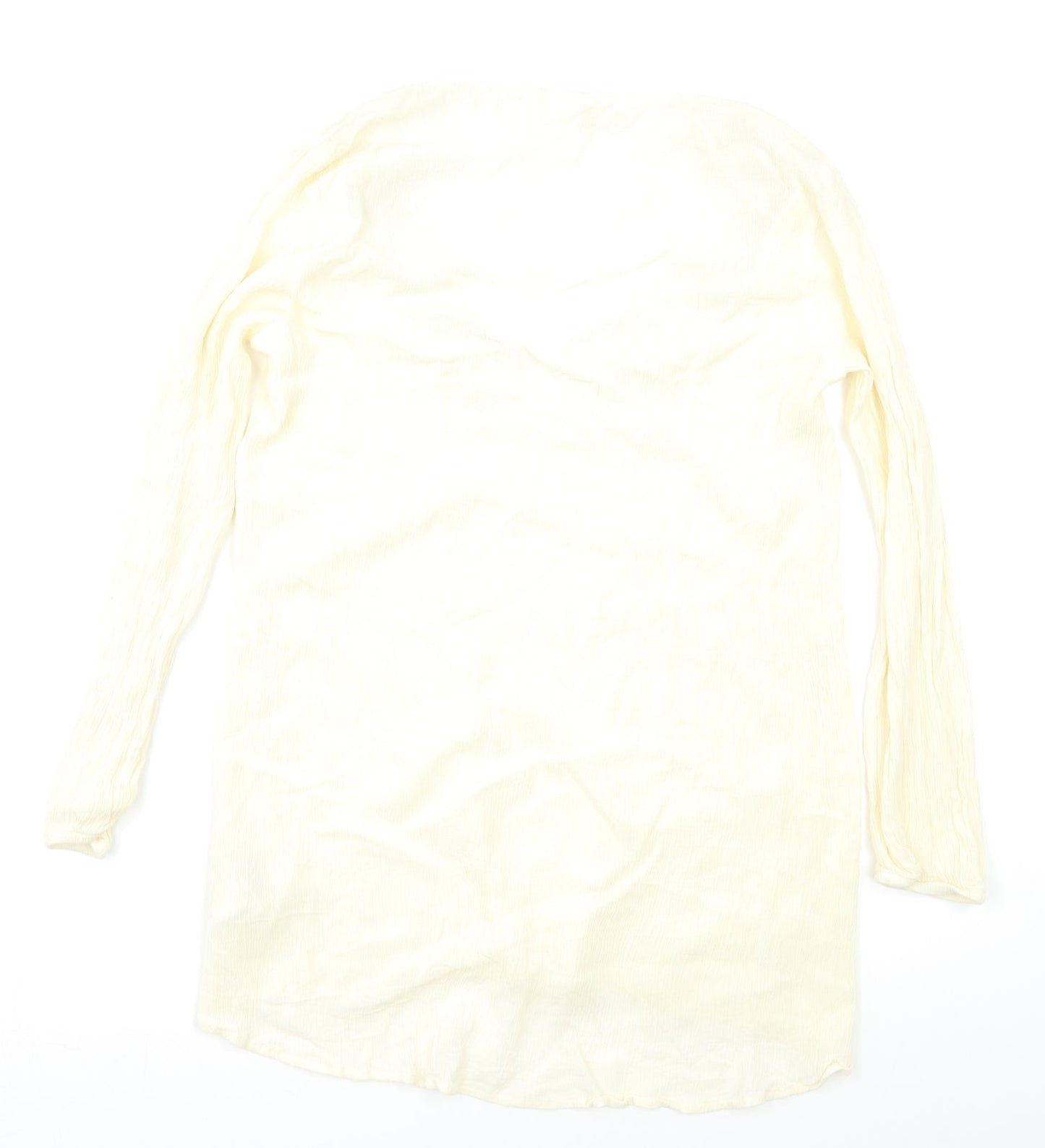 Womens UK Size 8 H&M Ivory Basic Blouse
