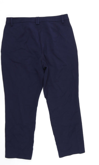 M&S Womens Blue   Dress Pants Trousers Size 16 L24 in
