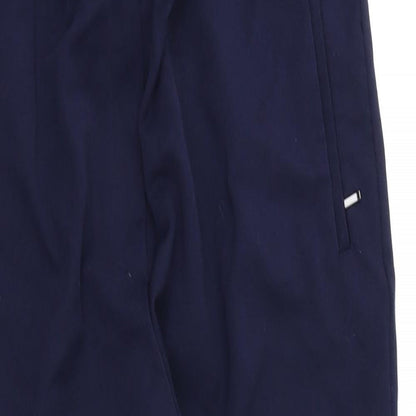 M&S Womens Blue   Dress Pants Trousers Size 16 L24 in