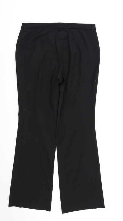 M&S Womens Black   Dress Pants Trousers Size 12 L28 in