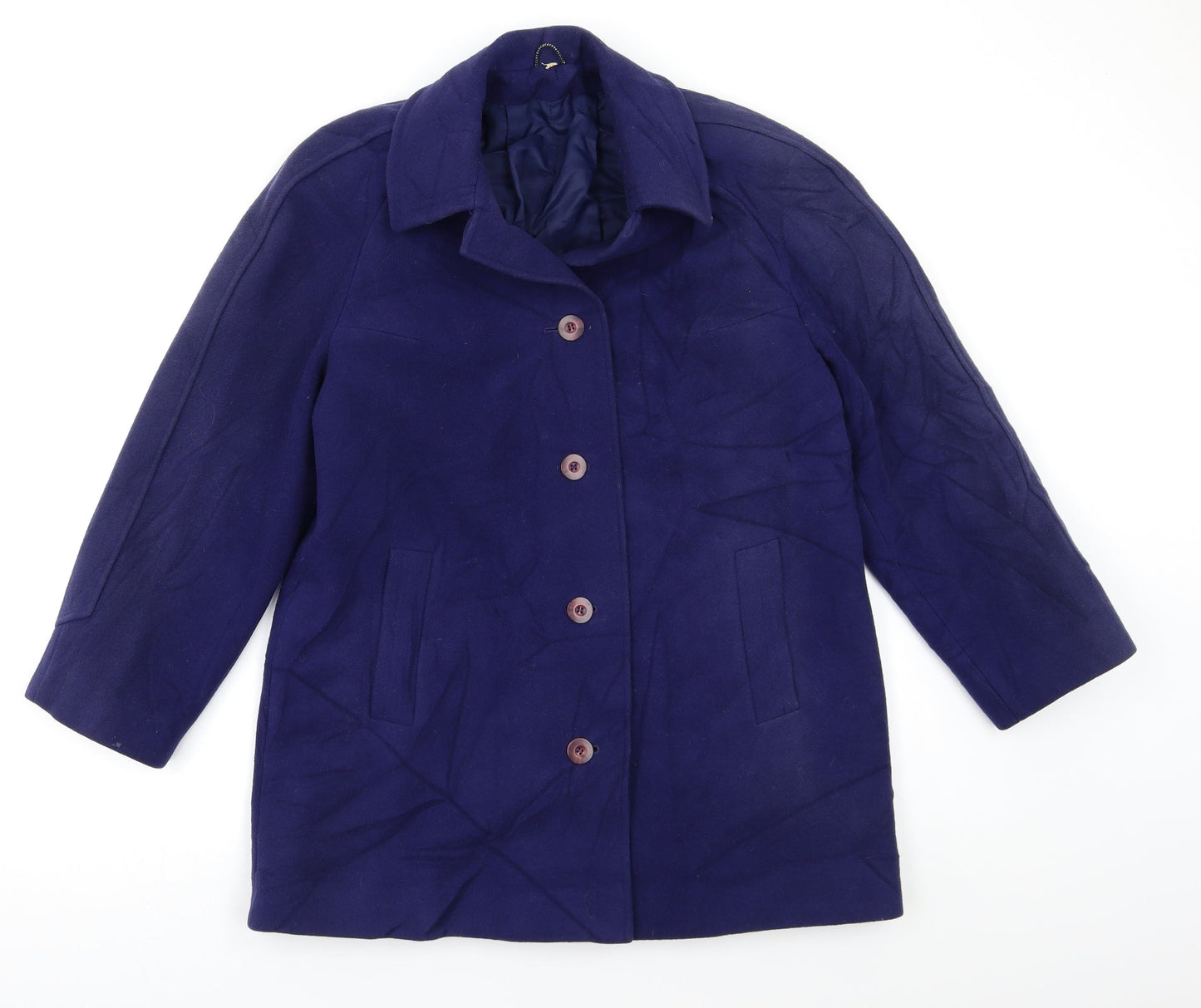 Womens UK Size M Preworn Blue Pea Coat
