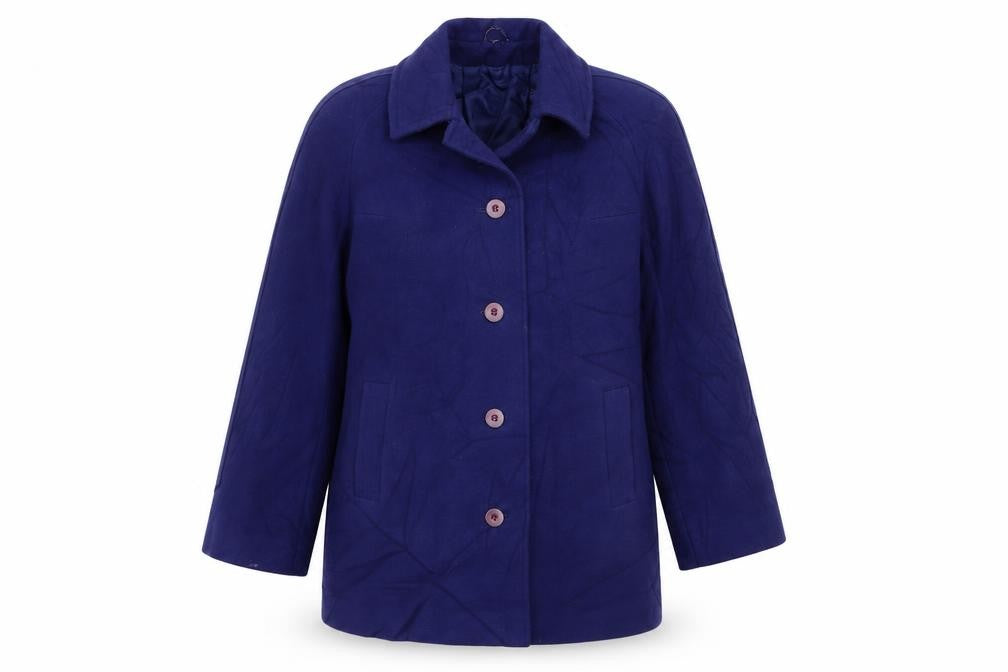 Womens UK Size M Preworn Blue Pea Coat