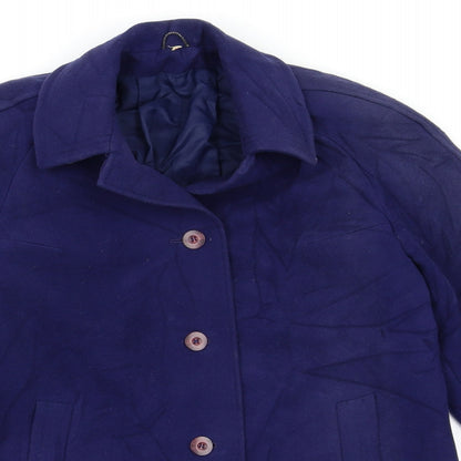 Womens UK Size M Preworn Blue Pea Coat