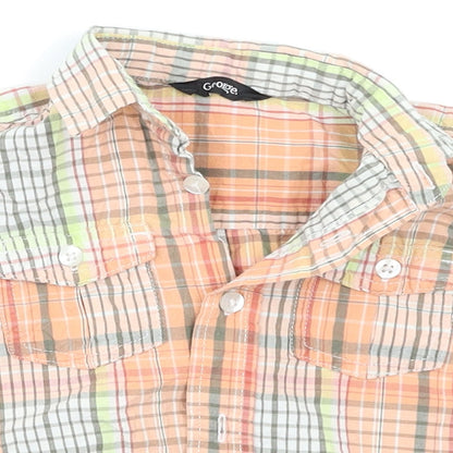 George Baby Multicoloured Check  Basic Button-Up Size 12 Months
