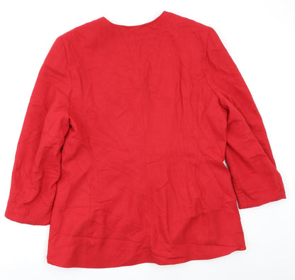 Womens UK Size 14 OPUS Red Jacket