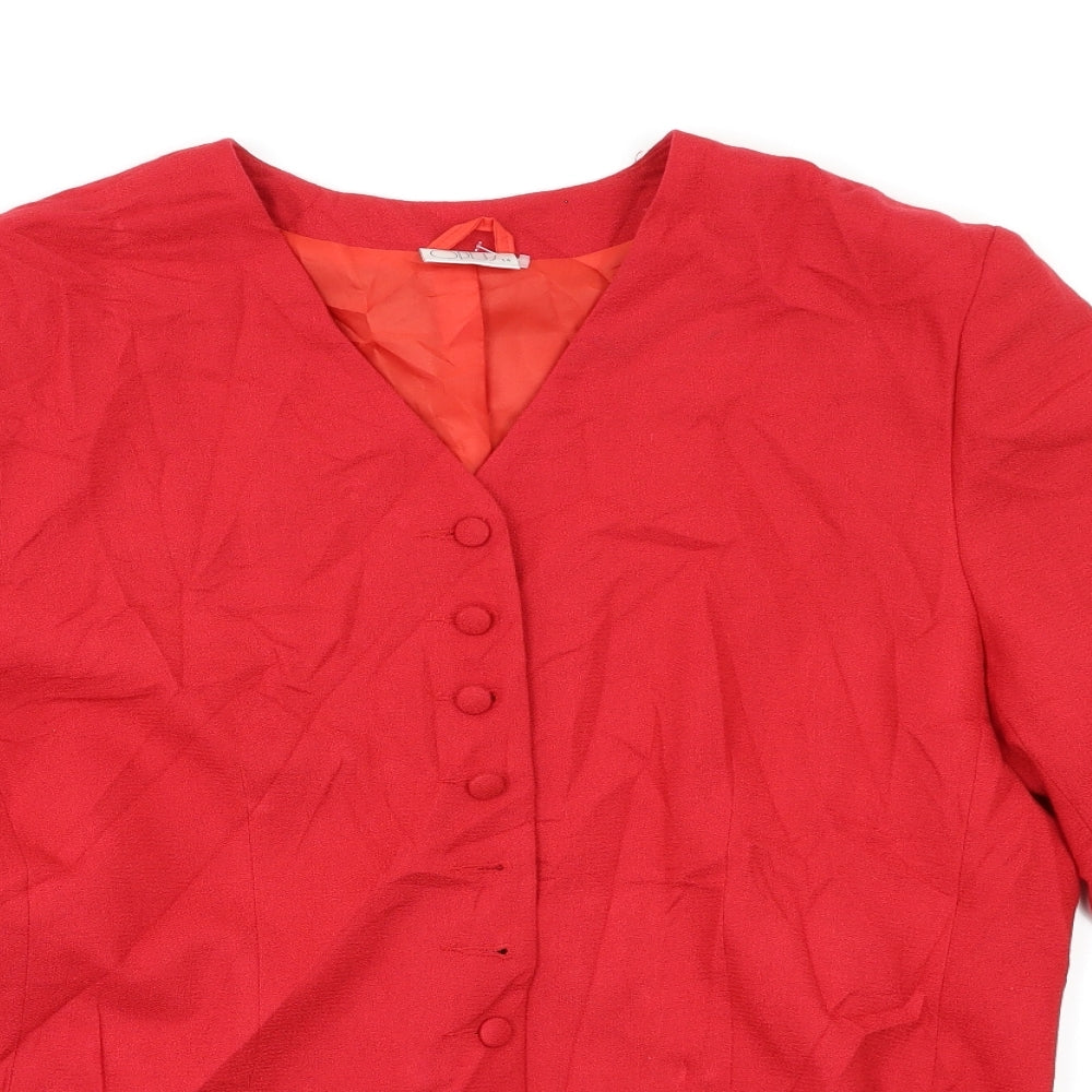 Womens UK Size 14 OPUS Red Jacket