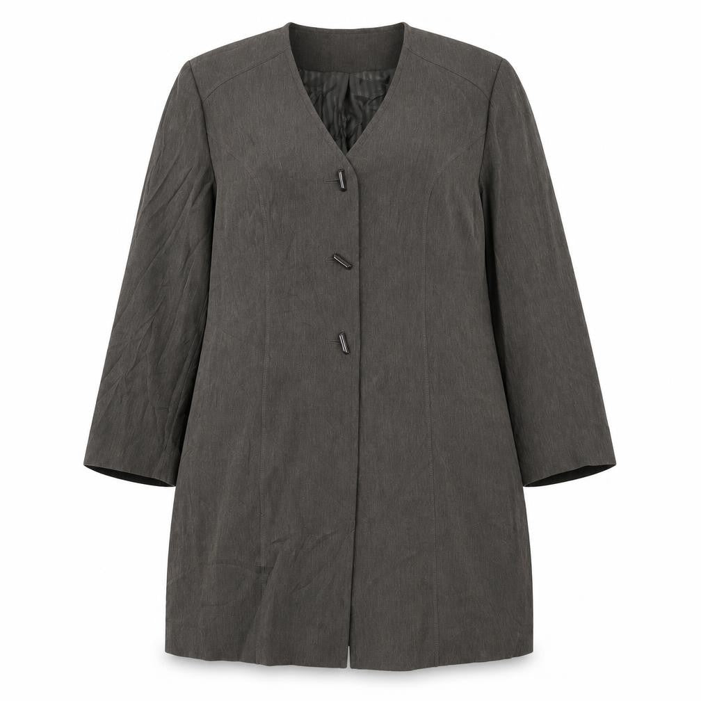 Womens UK Size 18 ELVI Brown Kimono Coat