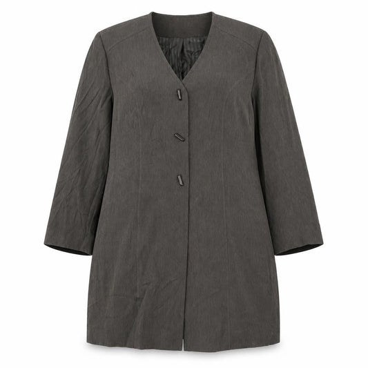 Womens UK Size 18 ELVI Brown Kimono Coat