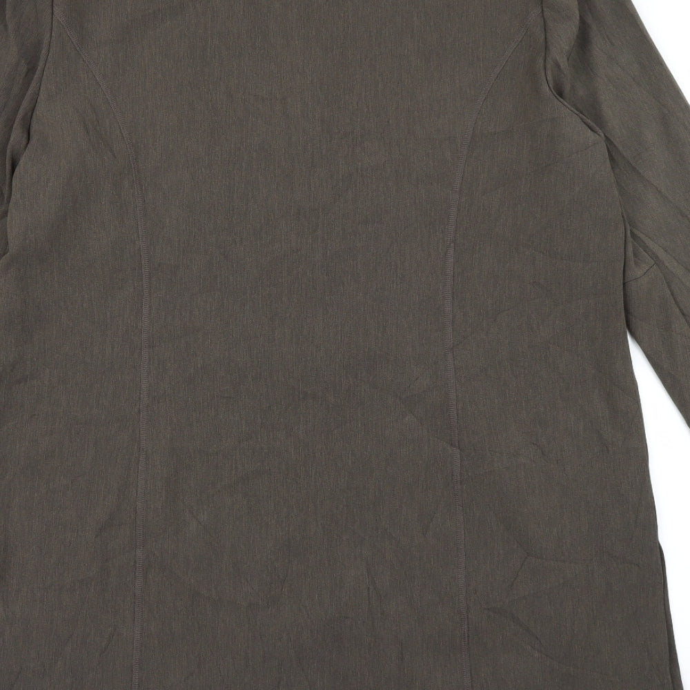 ELVI Womens Brown   Kimono Blazer Size 18