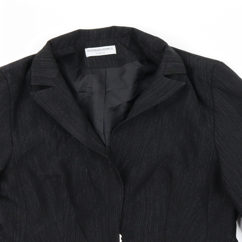 Womens UK Size 12 Internacionale Black Jacket