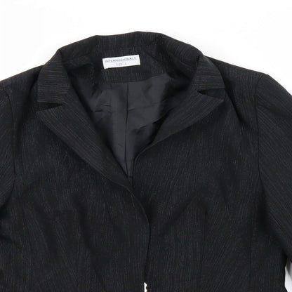 Womens UK Size 12 Internacionale Black Jacket