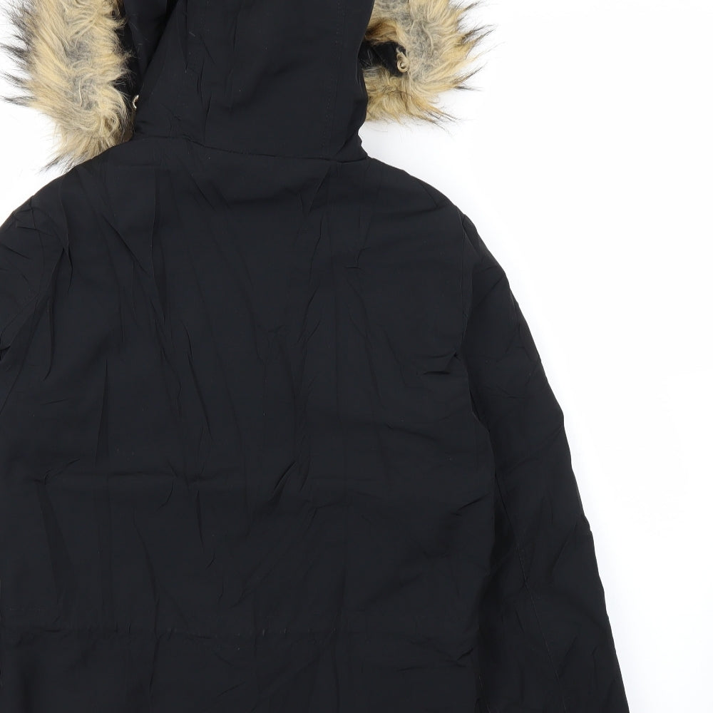 Womens UK Size 6 Topshop Black Pea Coat